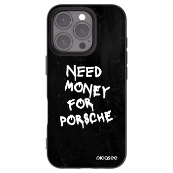 Picasee Apple iPhone 16 Pro Hülle - Schwarzes Silikon - Black Dollar