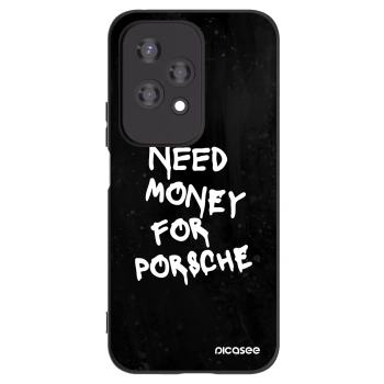 Picasee Honor 200 Lite Hülle - Schwarzes Silikon - Black Dollar