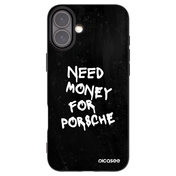 Picasee Apple iPhone 16 Plus Hülle - Schwarzes Silikon - Black Dollar