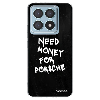 Picasee Xiaomi 14T Pro Hülle - Transparentes Silikon - Black Dollar