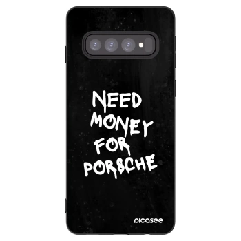 Picasee Samsung Galaxy S10 G973 Hülle - Schwarzes Silikon - Black Dollar