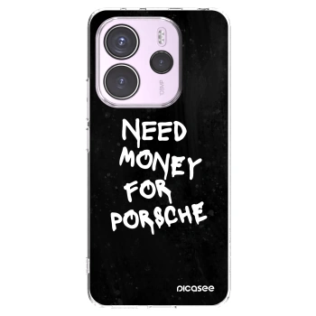 Picasee Xiaomi Redmi Note 14 4G Hülle - Transparentes Silikon - Black Dollar