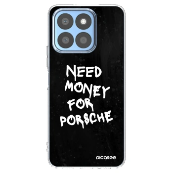 Picasee Honor X8c Hülle - Transparentes Silikon - Black Dollar