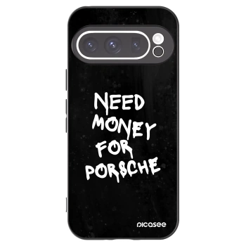 Picasee Google Pixel 9 Pro Hülle - Schwarzes Silikon - Black Dollar