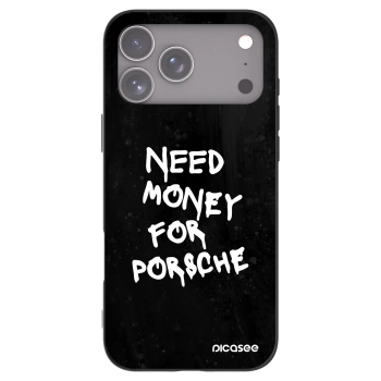 Picasee Apple iPhone 17 Pro Max Hülle - Schwarzes Silikon - Black Dollar