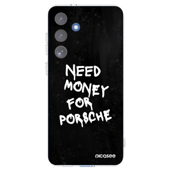 Picasee Samsung Galaxy S25 FE 5G Hülle - Transparentes Silikon - Black Dollar