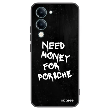 Picasee Vivo Y29s 5G Hülle - Schwarzes Silikon - Black Dollar