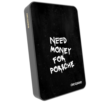 Picasee Powerbank mit MagSafe 10 000 mAh Grau - Black Dollar