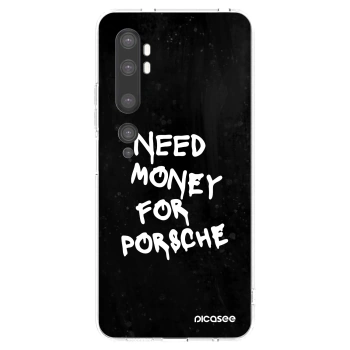 Picasee Xiaomi Mi Note 10 (Pro) Hülle - Transparentes Silikon - Black Dollar