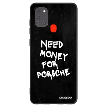 Picasee Samsung Galaxy A21s Hülle - Schwarzes Silikon - Black Dollar