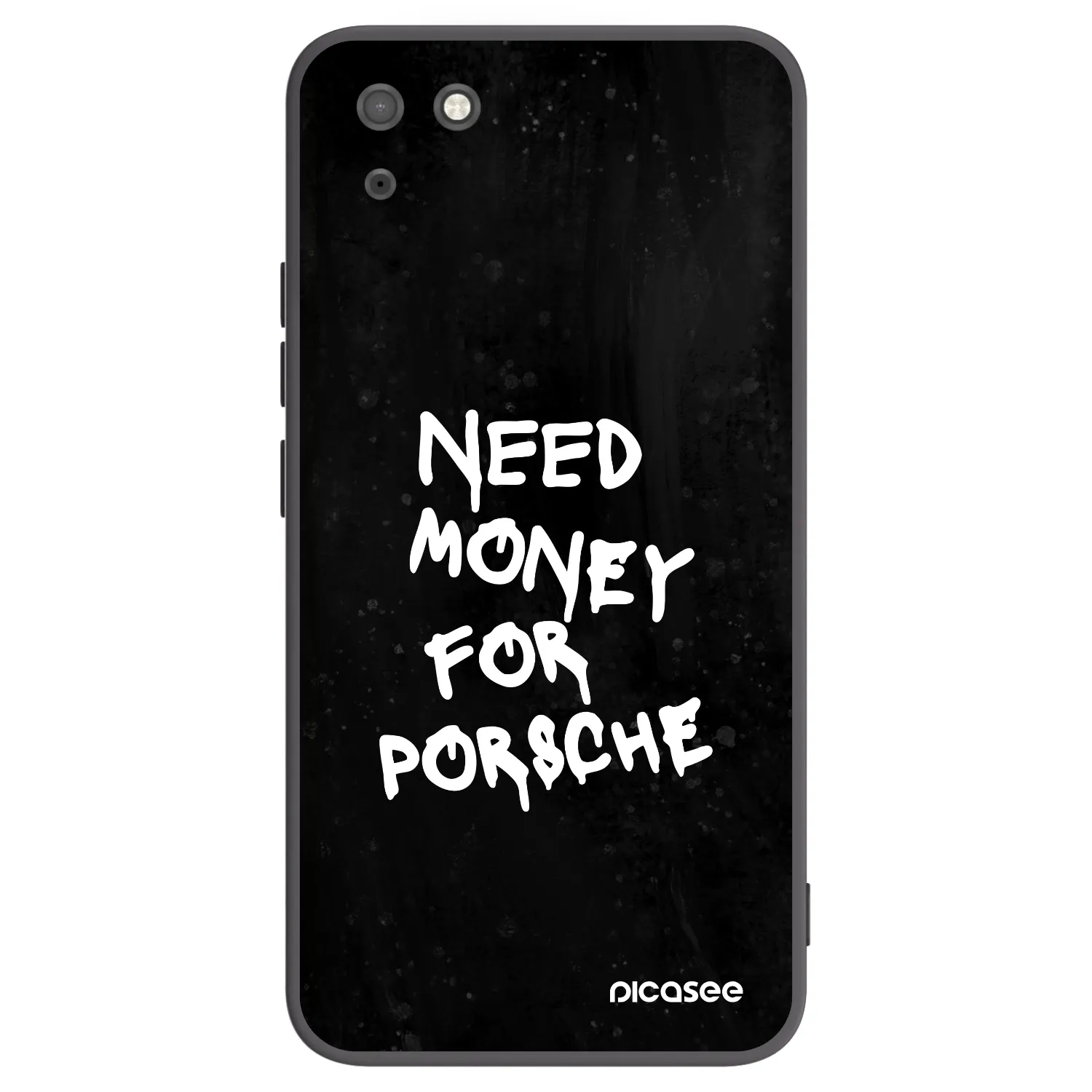 Picasee Huawei Y5P Hülle - Schwarzes Silikon - Black Dollar
