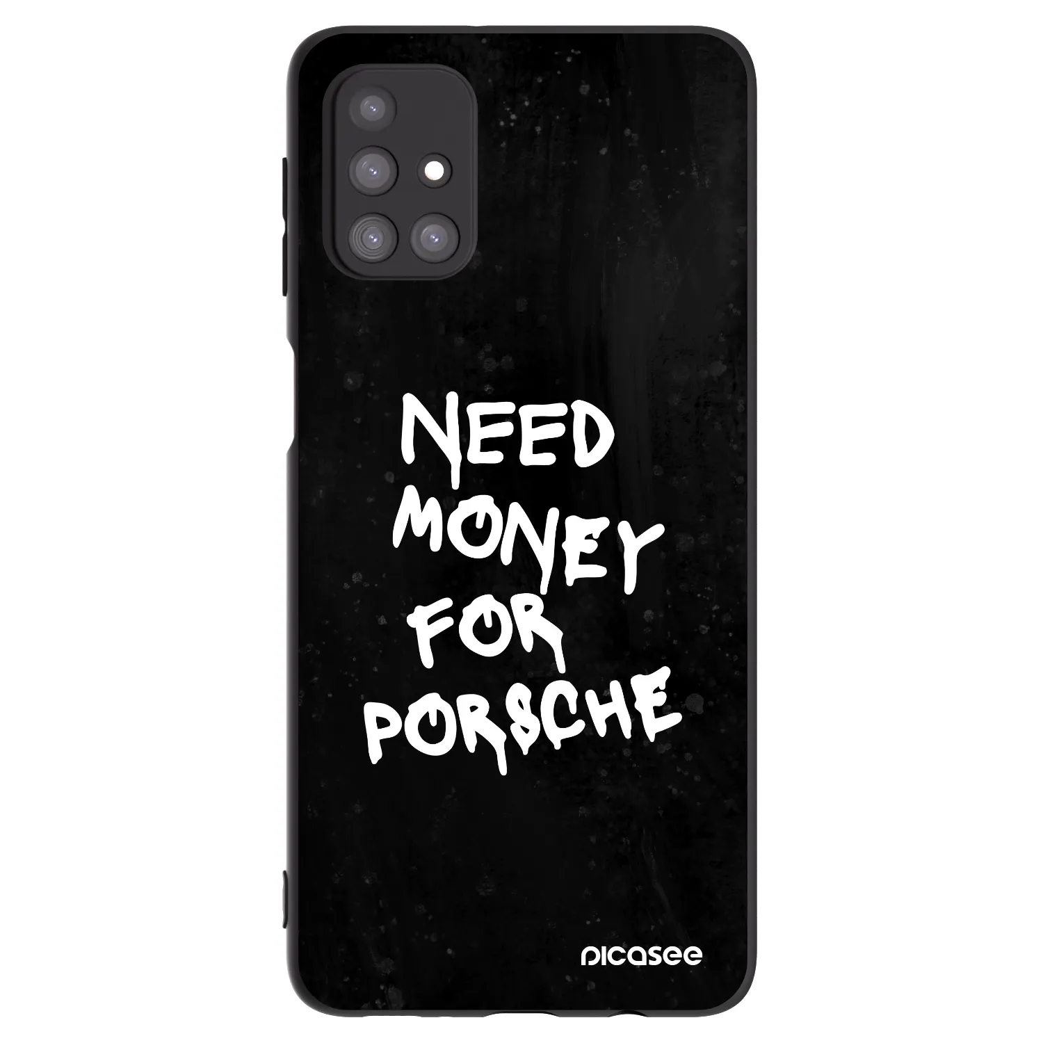 Picasee Samsung Galaxy M31s Hülle - Schwarzes Silikon - Black Dollar