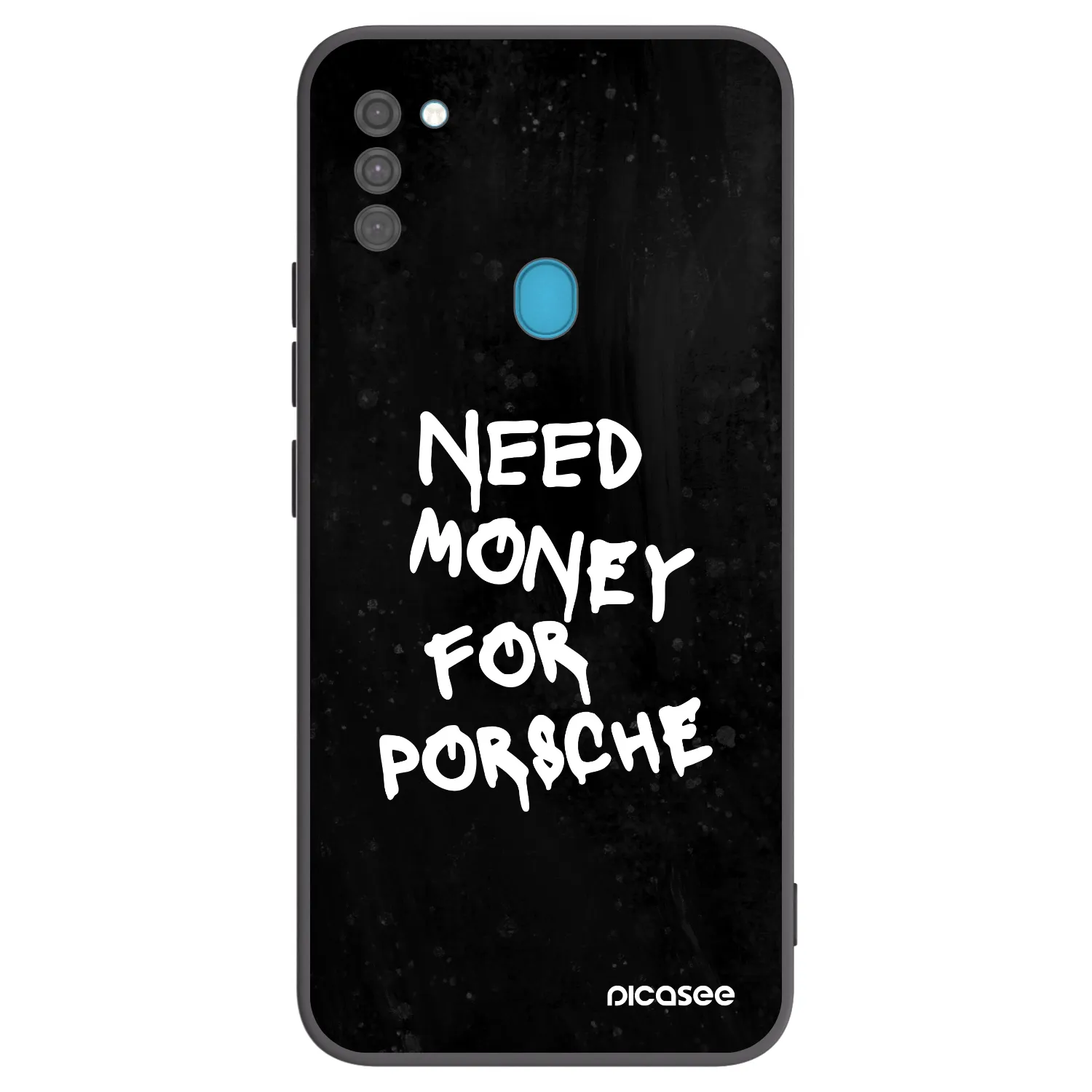 Picasee Samsung Galaxy M11 Hülle - Schwarzes Silikon - Black Dollar