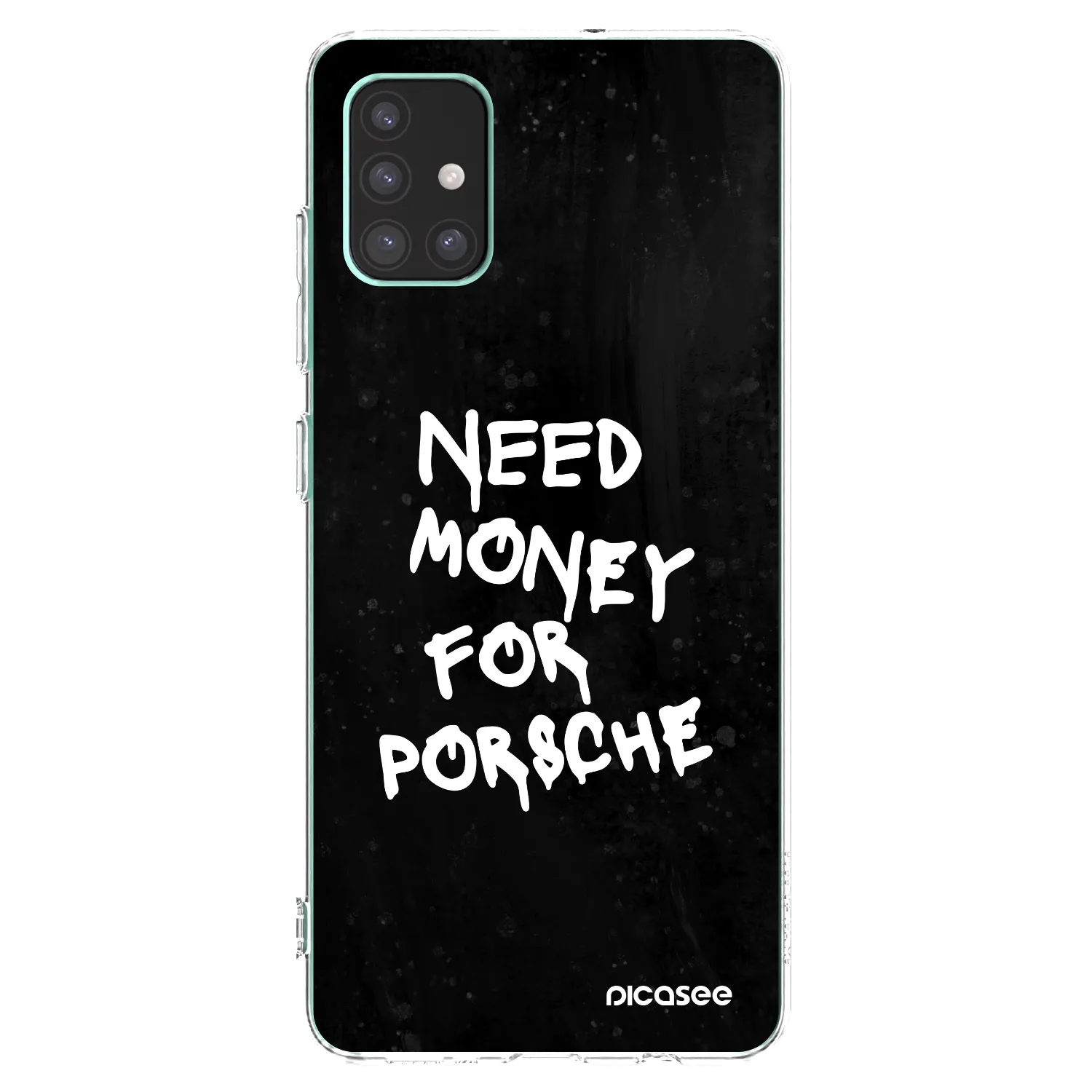 Picasee Samsung Galaxy M51 M515F Hülle - Transparentes Silikon - Black Dollar