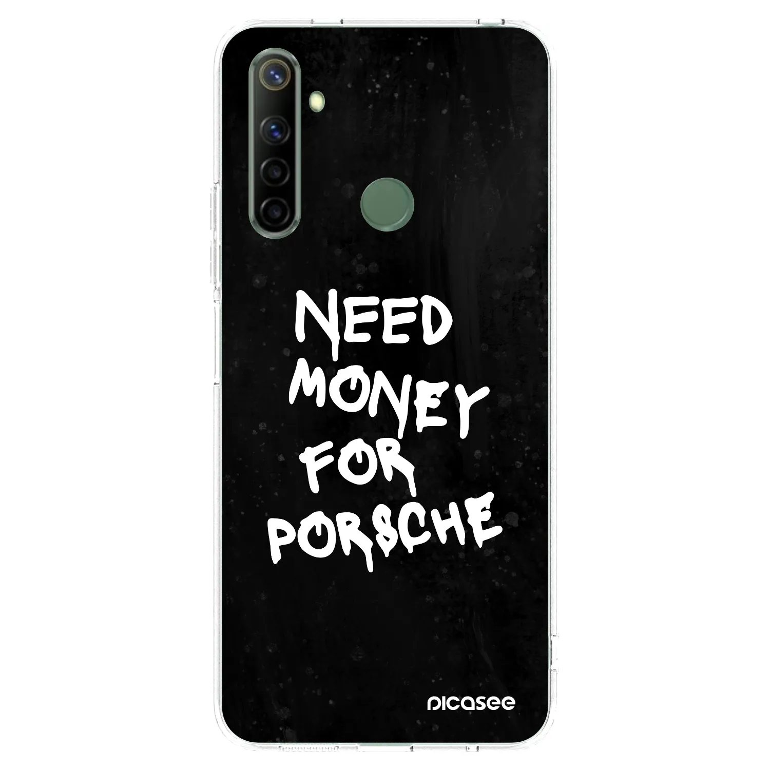 Picasee Realme 6i Hülle - Transparentes Silikon - Black Dollar