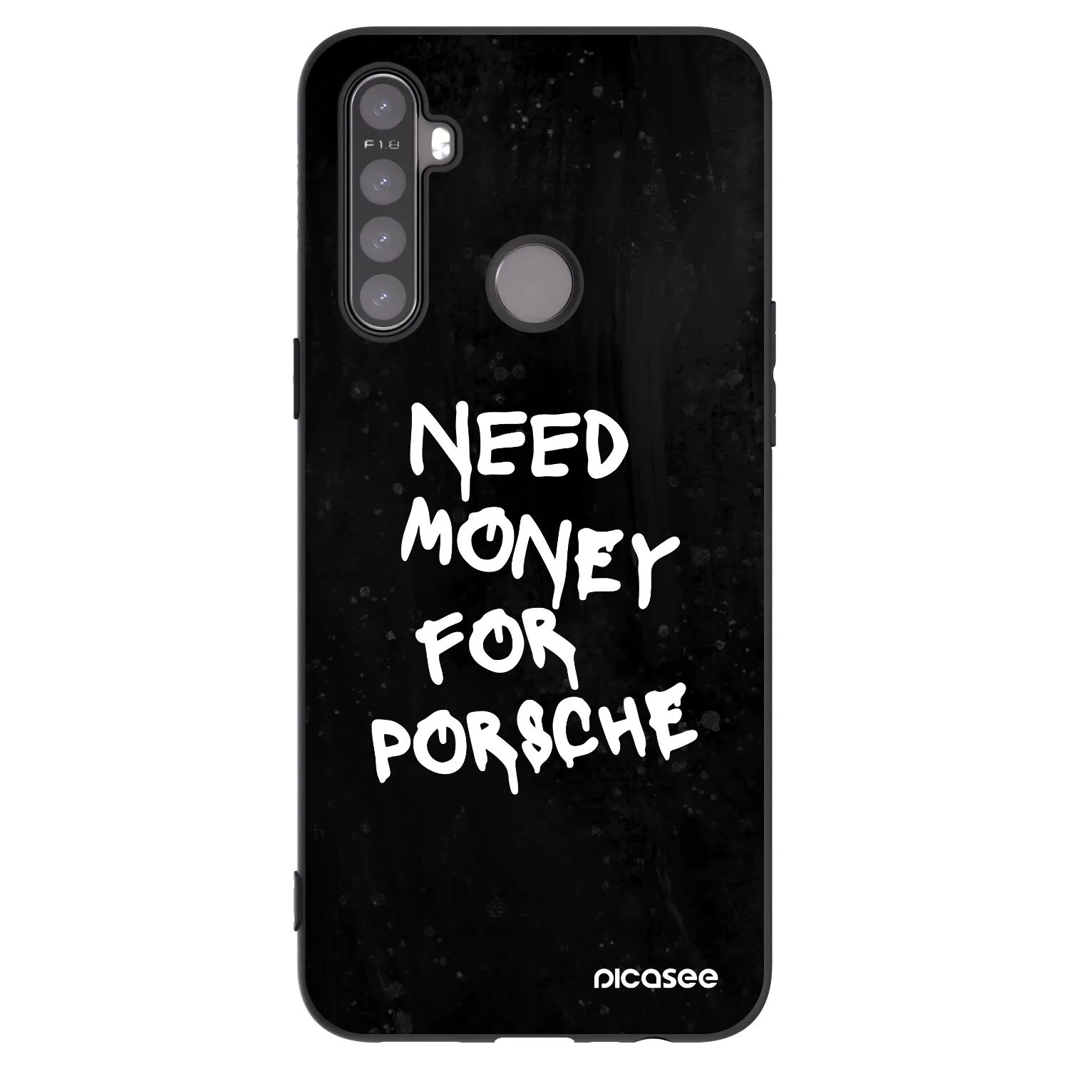 Picasee Realme 6i Hülle - Schwarzes Silikon - Black Dollar