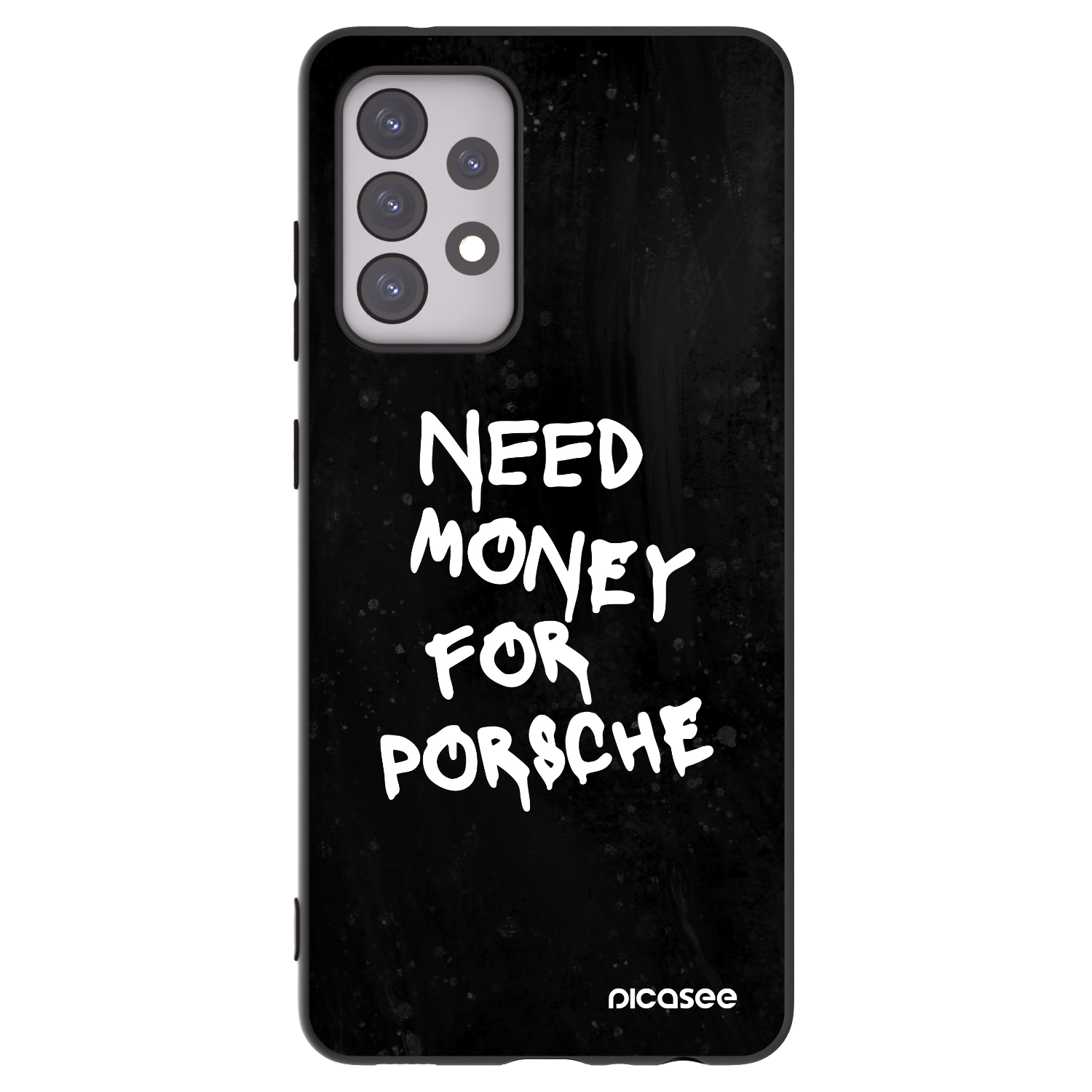 Picasee Samsung Galaxy A52 5G A525F Hülle - Schwarzes Silikon - Black Dollar