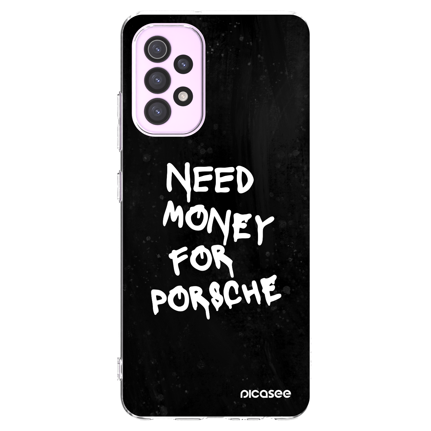Picasee Samsung Galaxy A32 5G A326B Hülle - Transparentes Silikon - Black Dollar