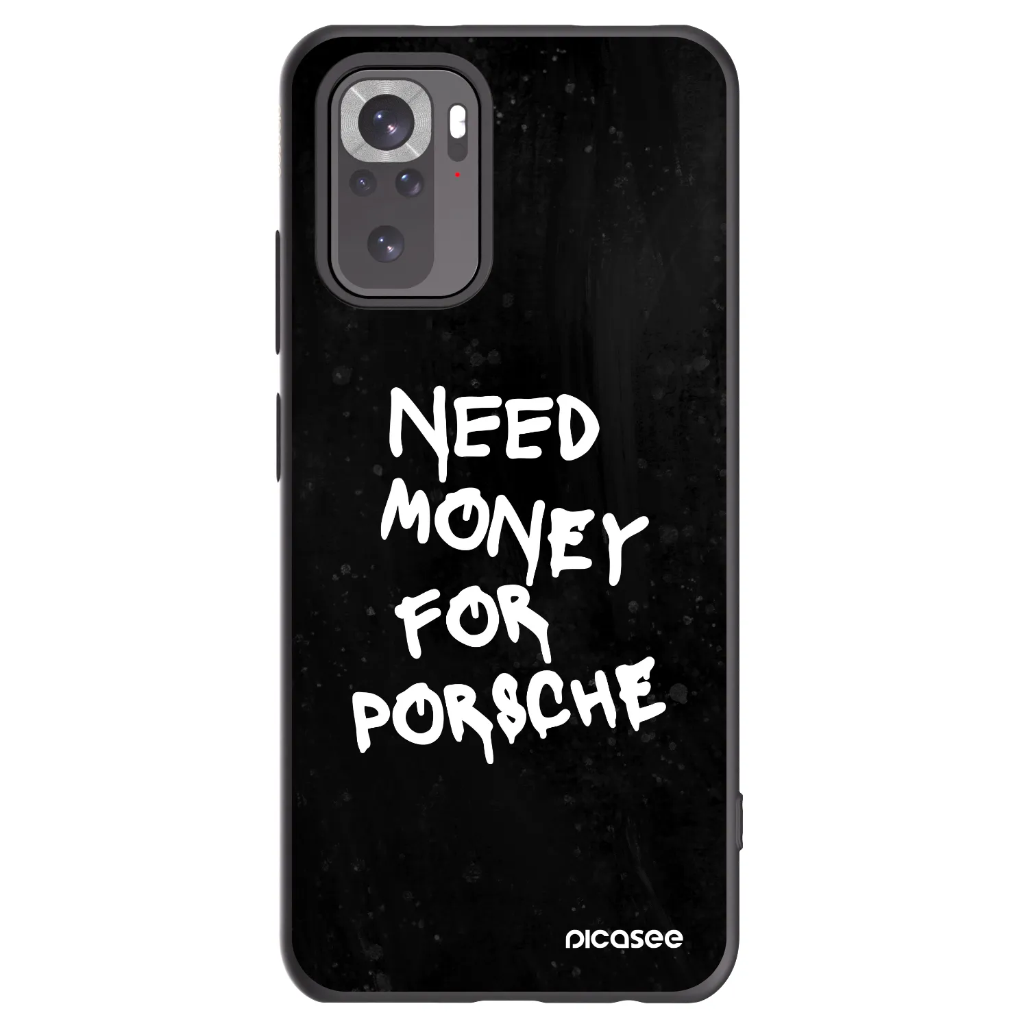 Picasee Xiaomi Redmi Note 10S Hülle - Schwarzes Silikon - Black Dollar