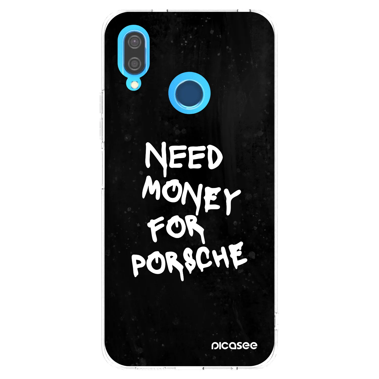 Picasee Huawei P20 Lite Hülle - Transparentes Silikon - Black Dollar