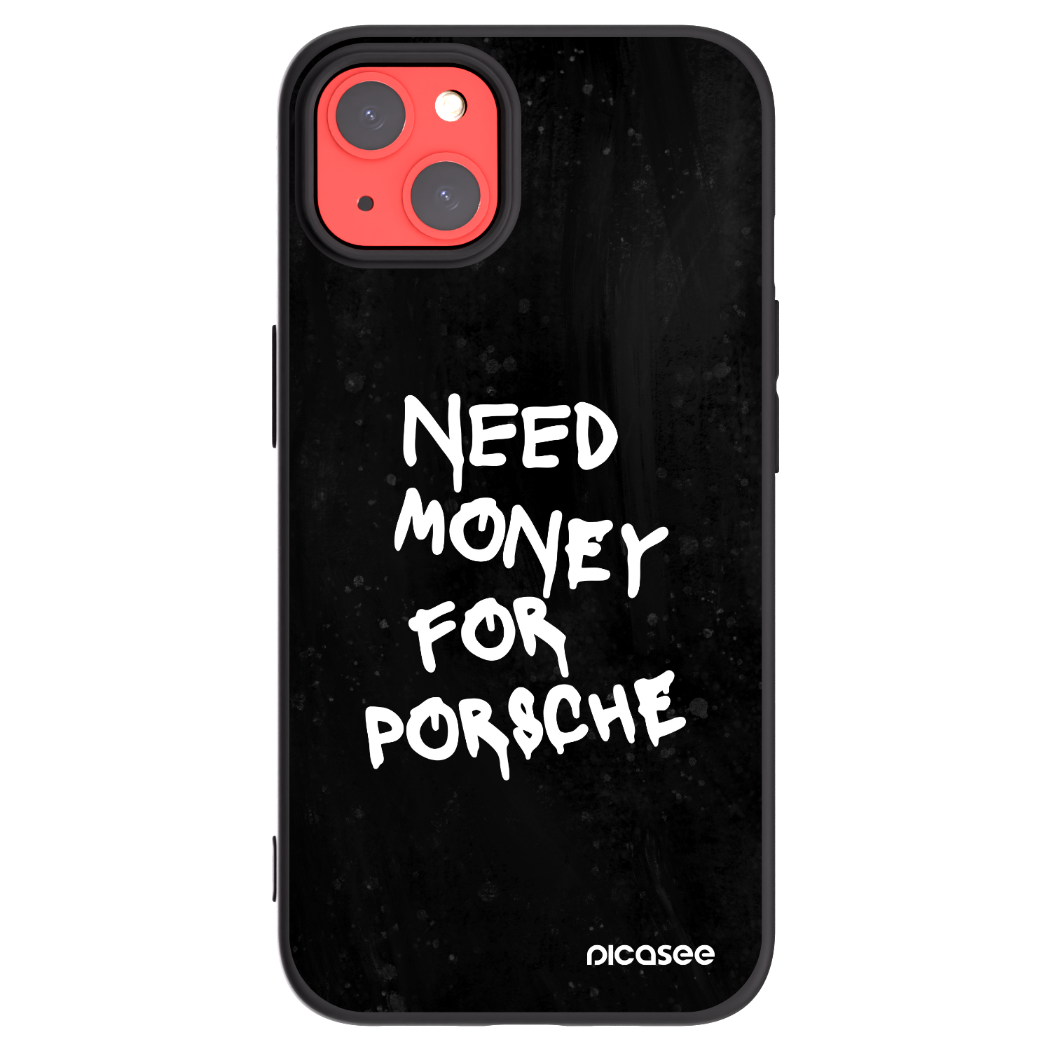 Picasee Apple iPhone 13 Hülle - Schwarzes Silikon - Black Dollar