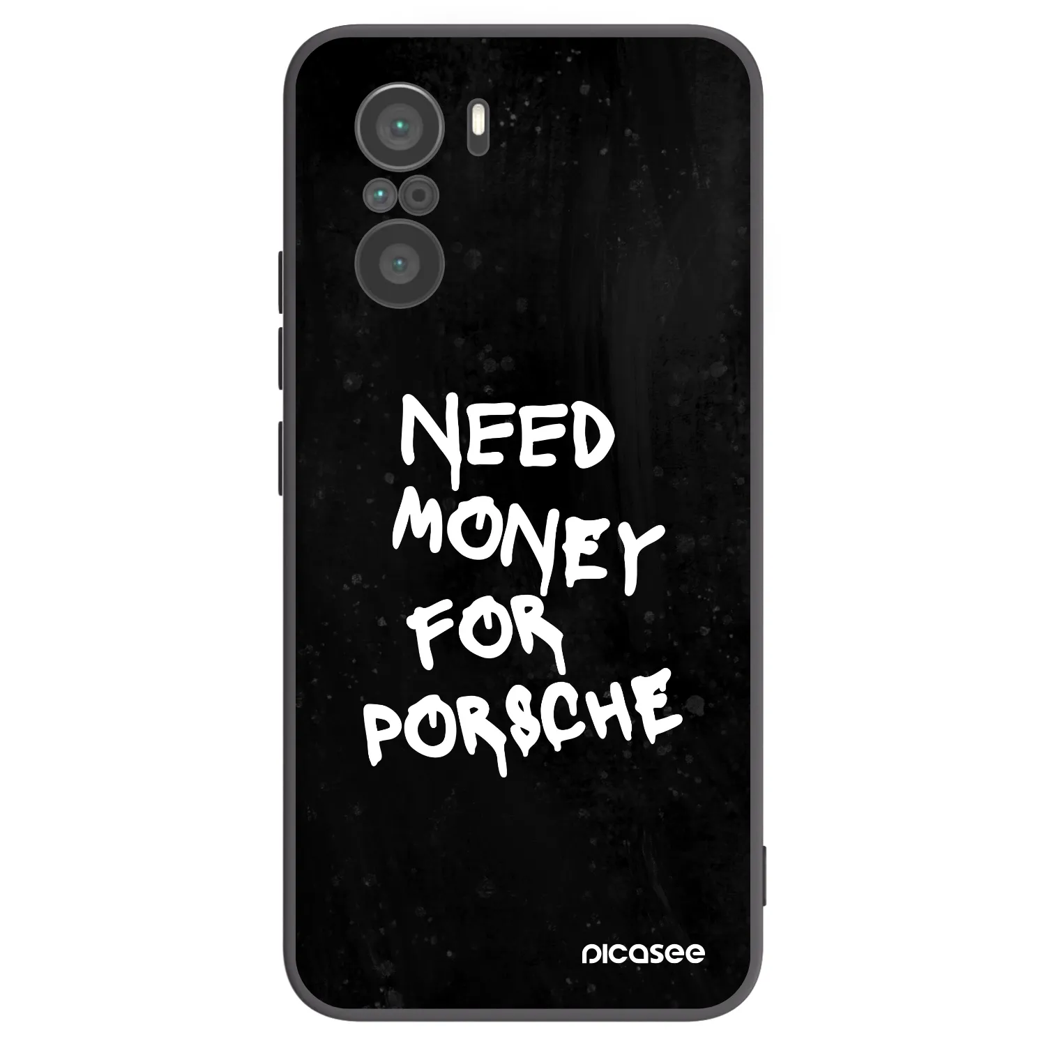 Picasee Xiaomi Poco F3 Hülle - Schwarzes Silikon - Black Dollar