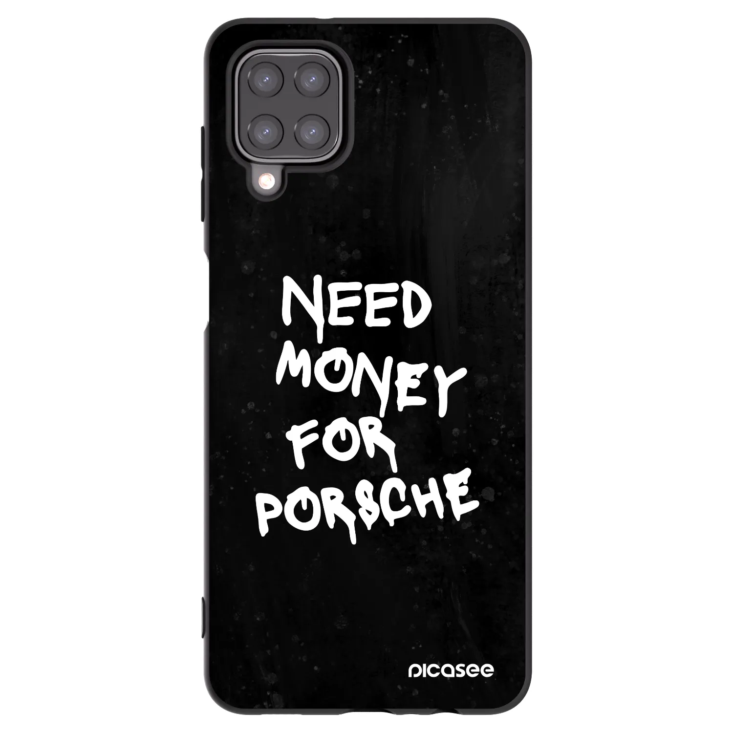 Picasee Samsung Galaxy M12 M127F Hülle - Schwarzes Silikon - Black Dollar