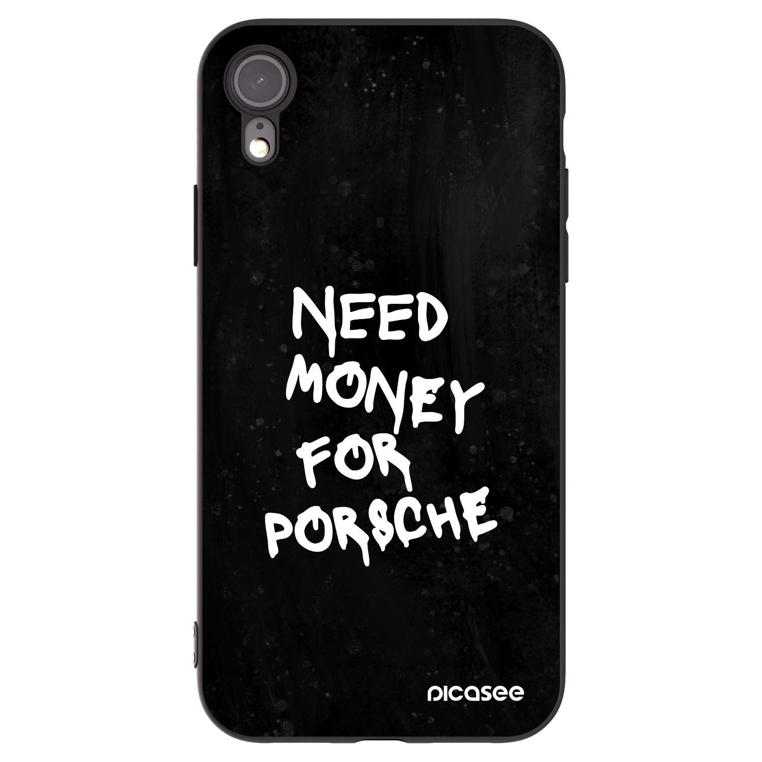 Picasee Apple iPhone XR Hülle - Schwarzes Silikon - Black Dollar