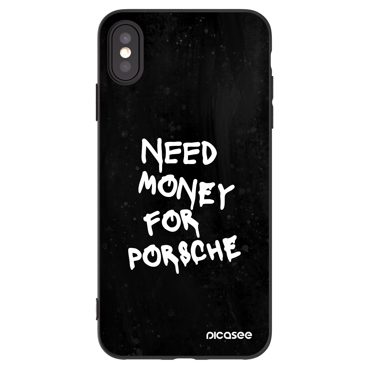 Picasee Apple iPhone XS Max Hülle - Schwarzes Silikon - Black Dollar