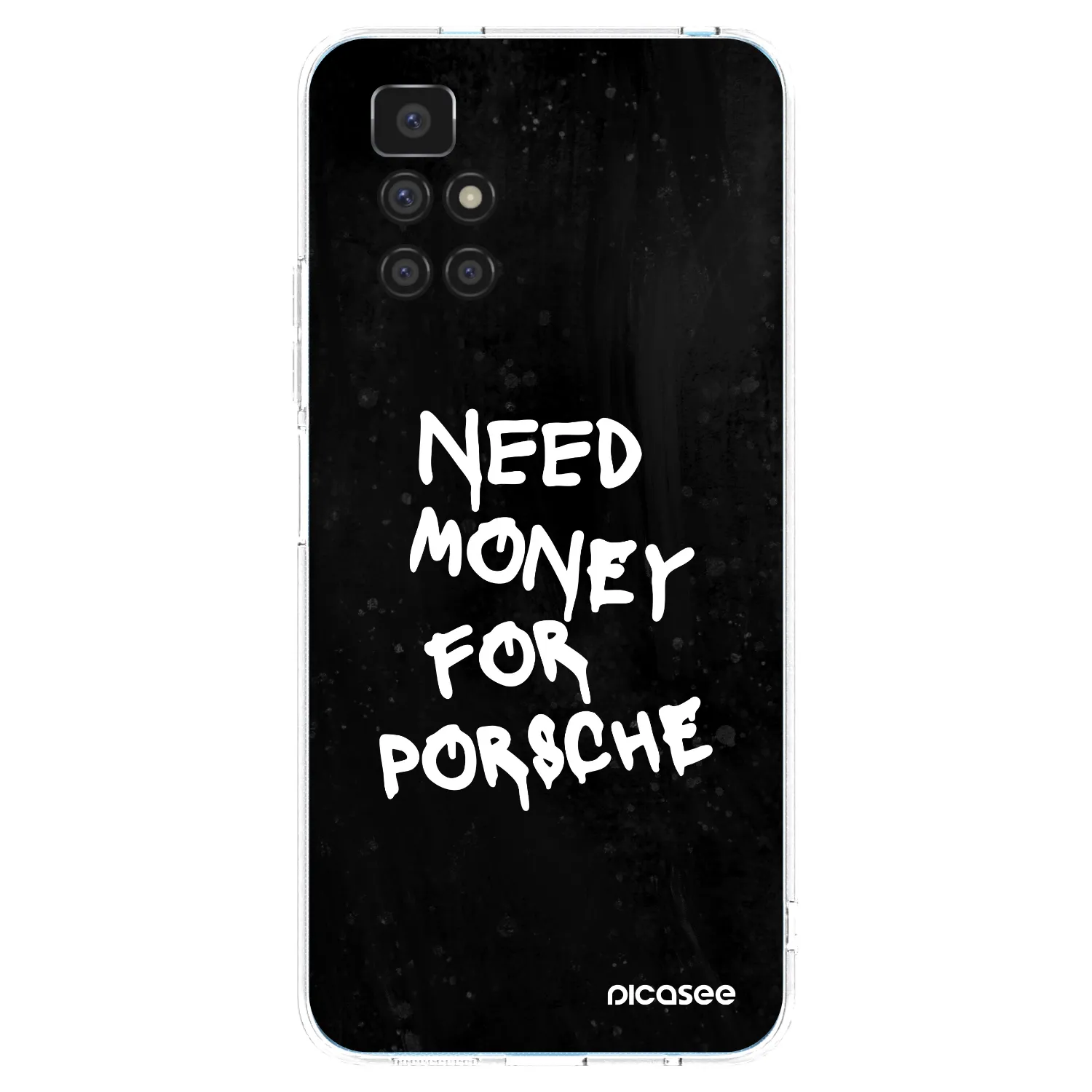 Picasee Xiaomi Redmi 10 Hülle - Transparentes Silikon - Black Dollar