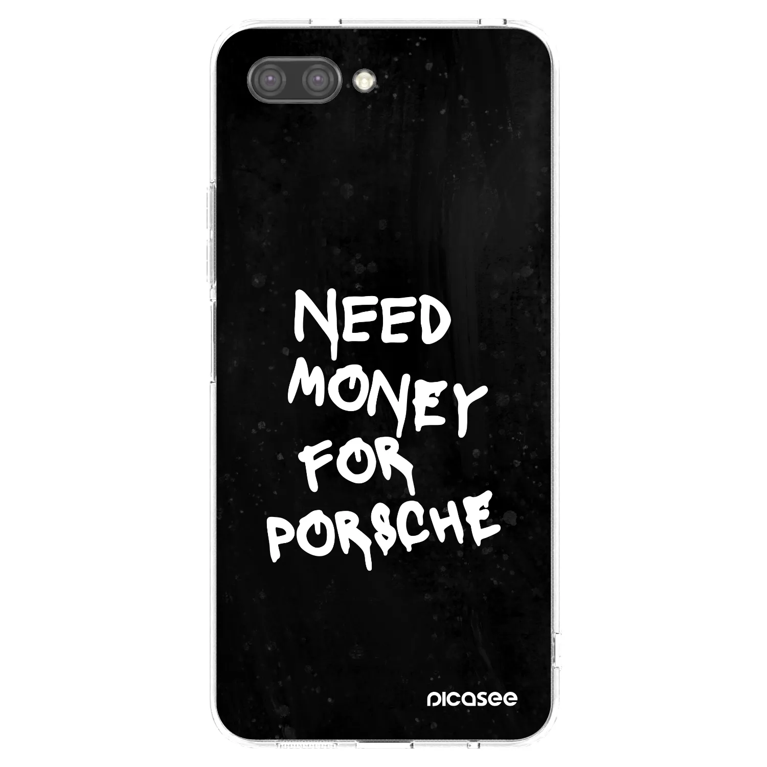 Picasee Honor 10 Hülle - Transparentes Silikon - Black Dollar