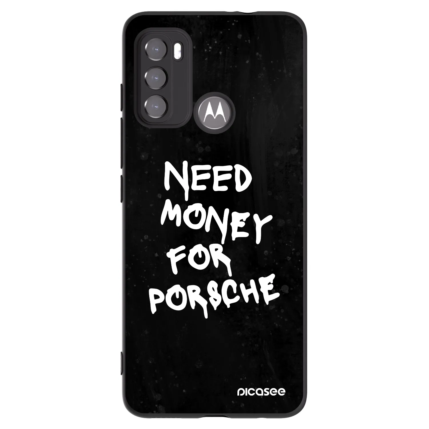 Picasee Motorola Moto G60 Hülle - Schwarzes Silikon - Black Dollar