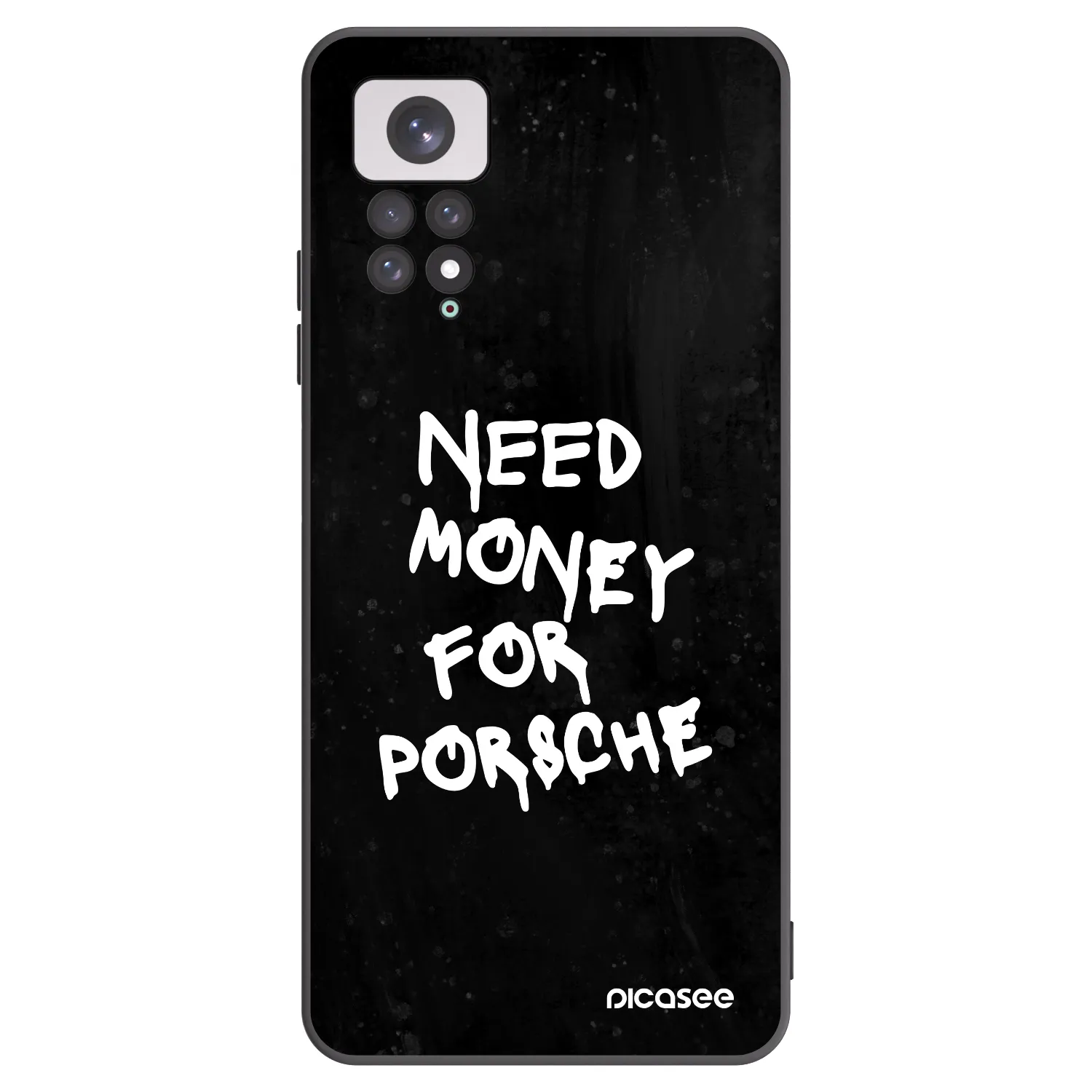 Picasee Xiaomi Redmi Note 11 Hülle - Schwarzes Silikon - Black Dollar