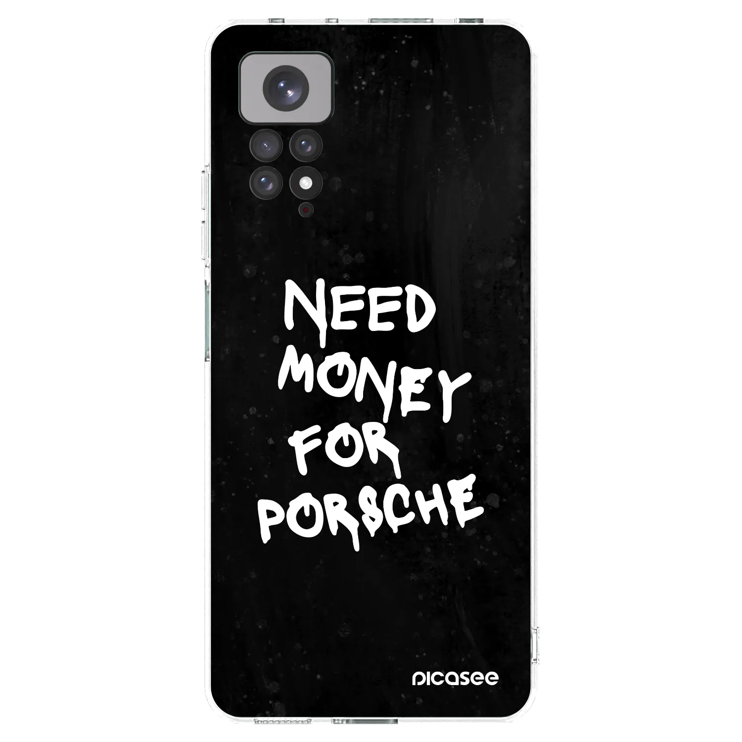 Picasee Xiaomi Redmi Note 11 Hülle - Transparentes Silikon - Black Dollar