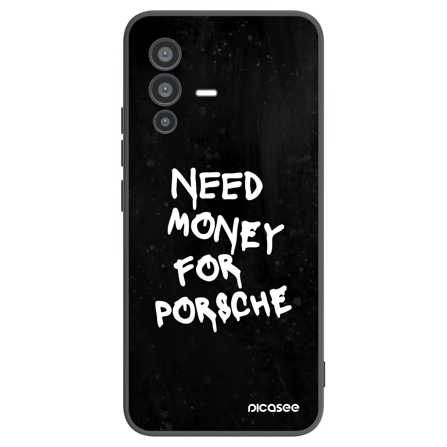 Picasee Vivo V23 5G Hülle - Schwarzes Silikon - Black Dollar