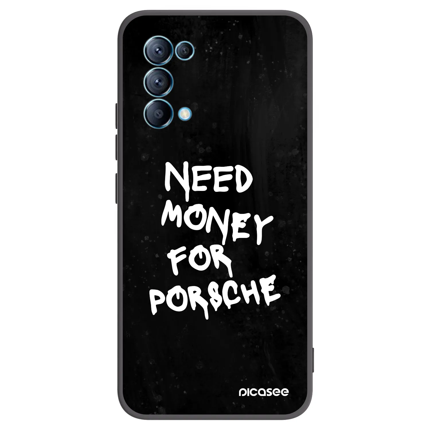 Picasee OPPO Reno 5 5G Hülle - Schwarzes Silikon - Black Dollar