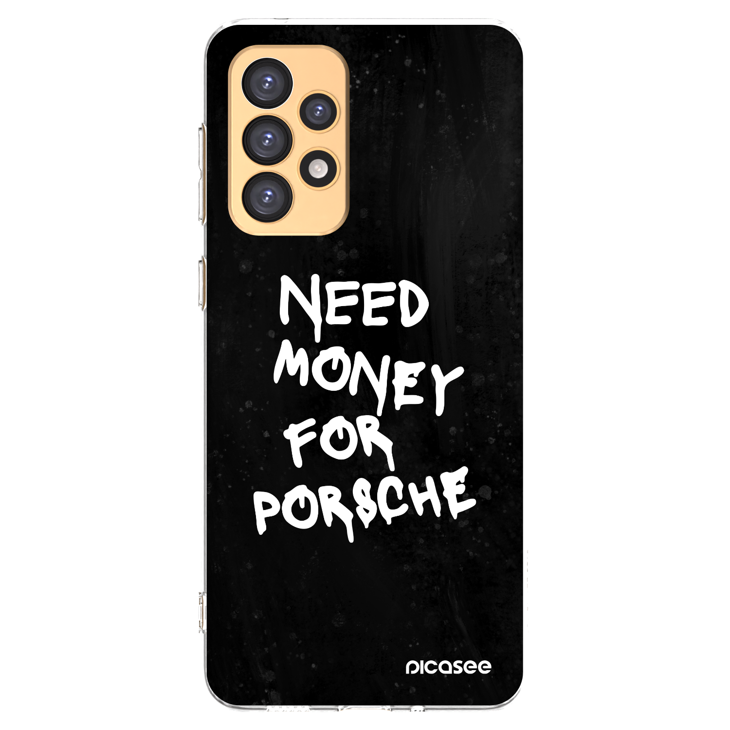 Picasee Samsung Galaxy A33 5G A336 Hülle - Transparentes Silikon - Black Dollar