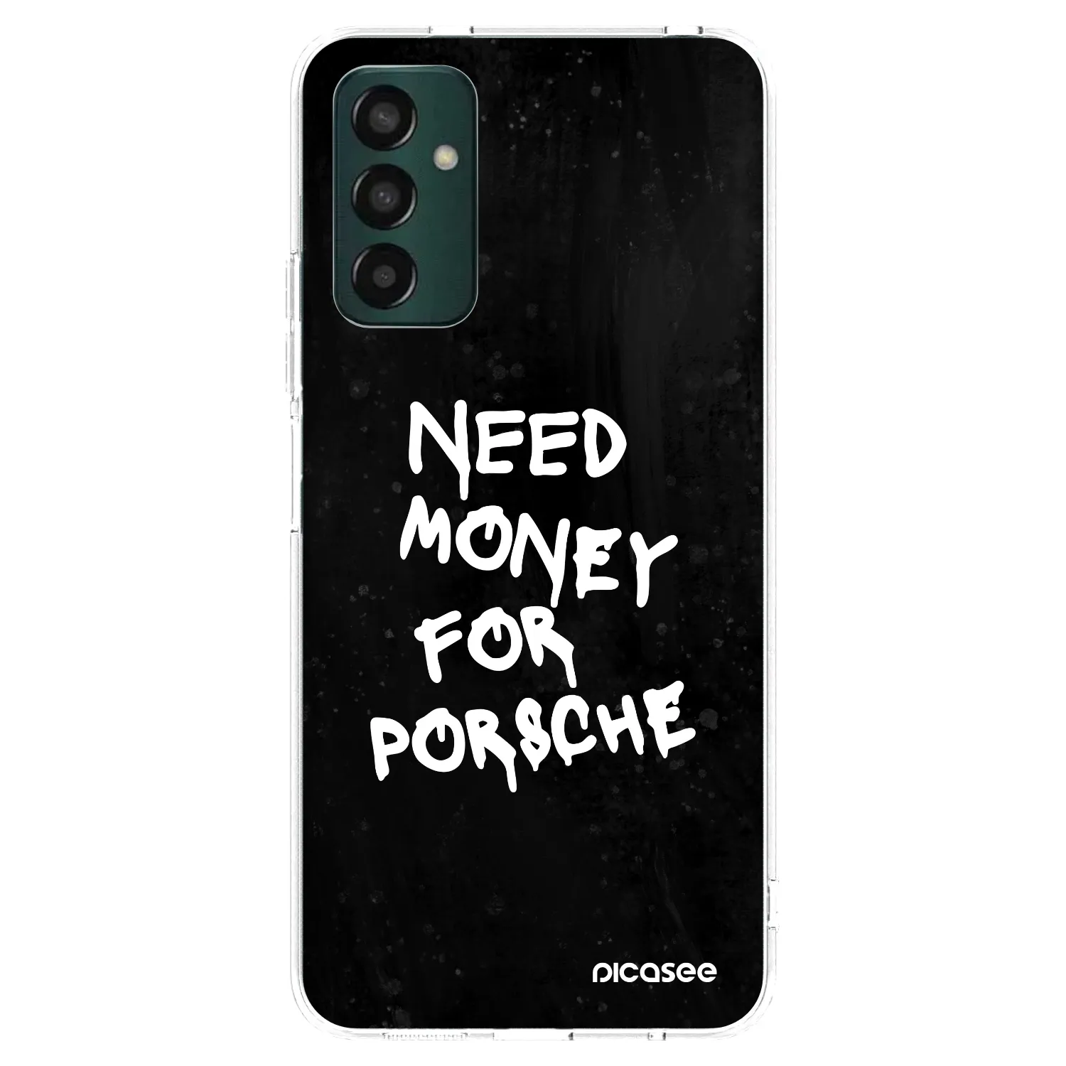 Picasee Samsung Galaxy M13 M135F Hülle - Transparentes Silikon - Black Dollar