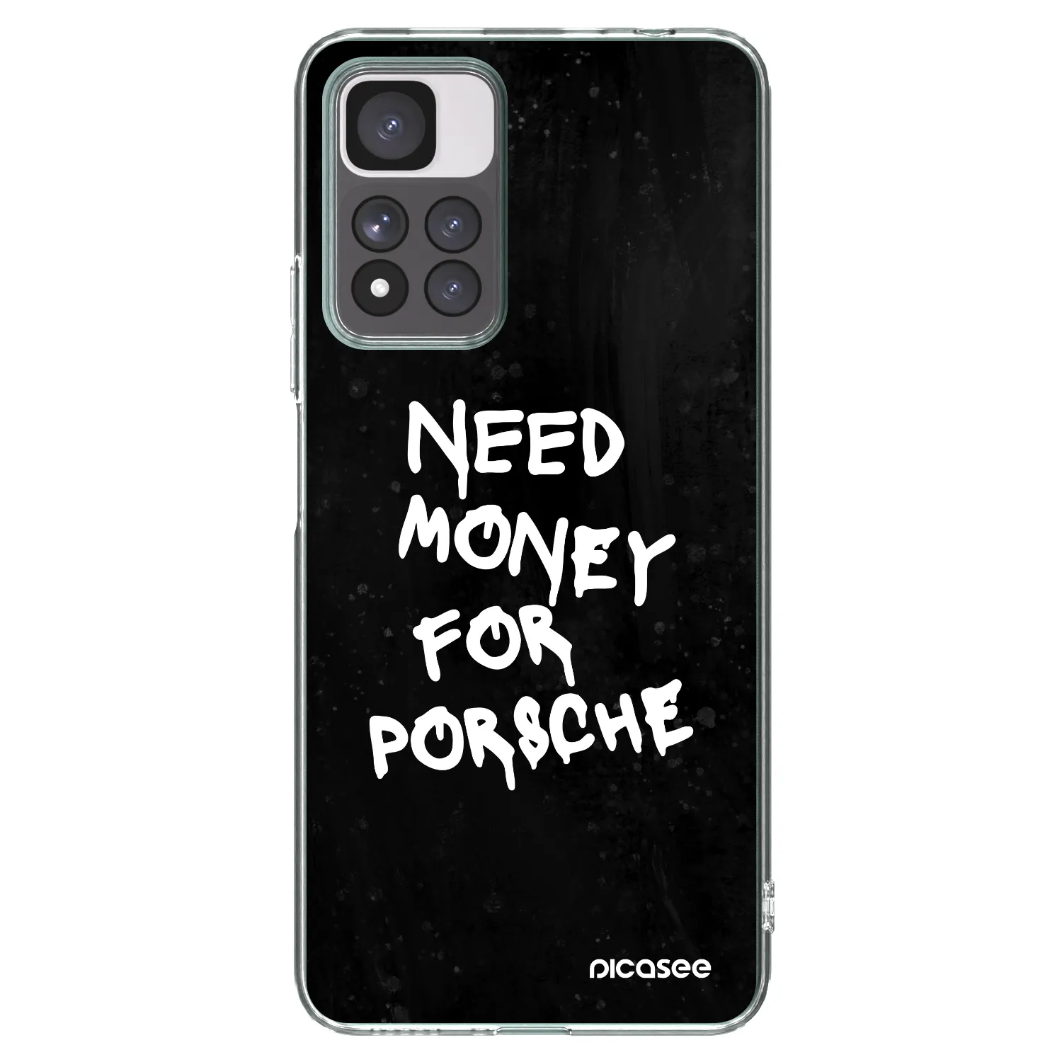 Picasee Xiaomi Redmi Note 11 Pro+ 5G Hülle - Transparentes Silikon - Black Dollar