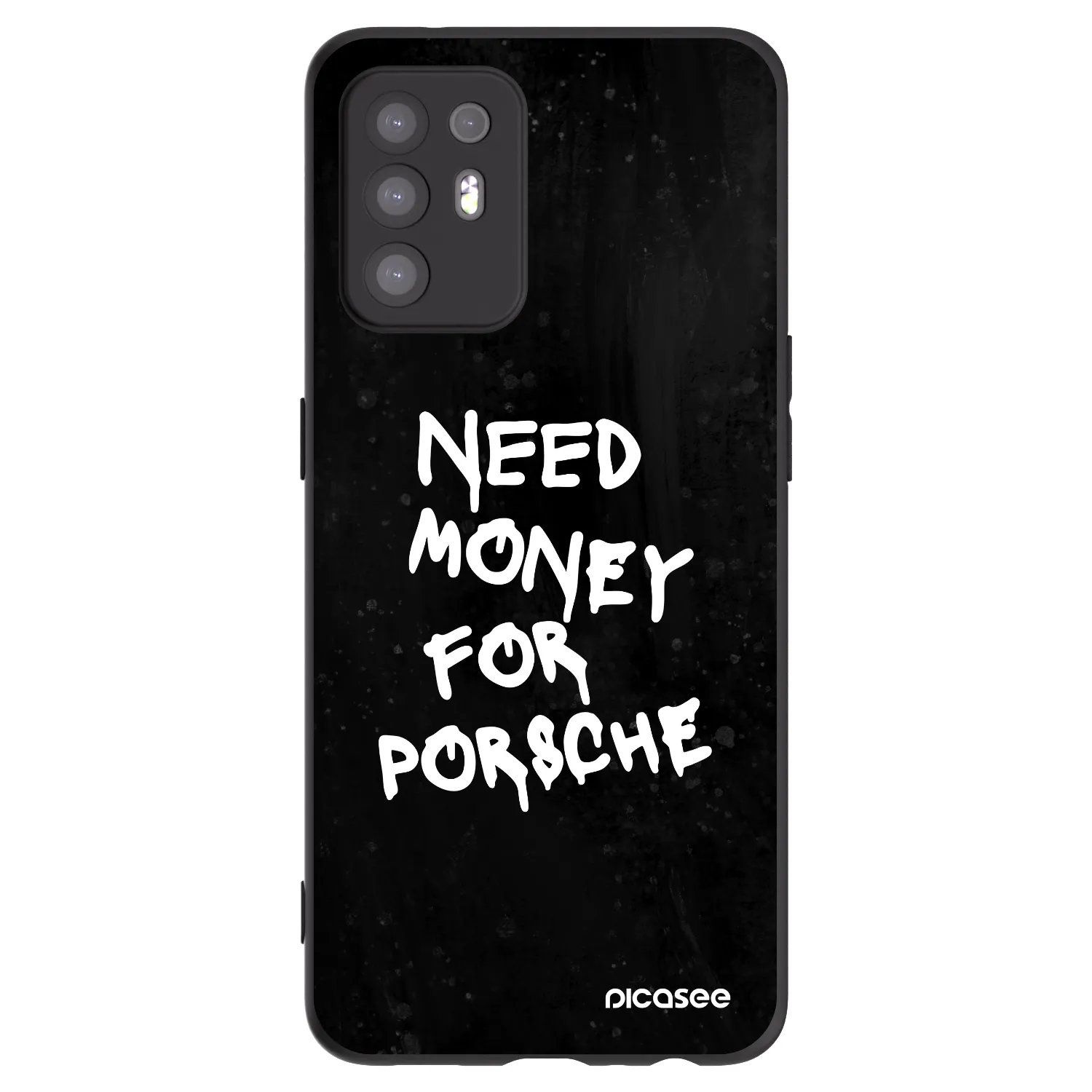 Picasee OPPO A94 5G Hülle - Schwarzes Silikon - Black Dollar