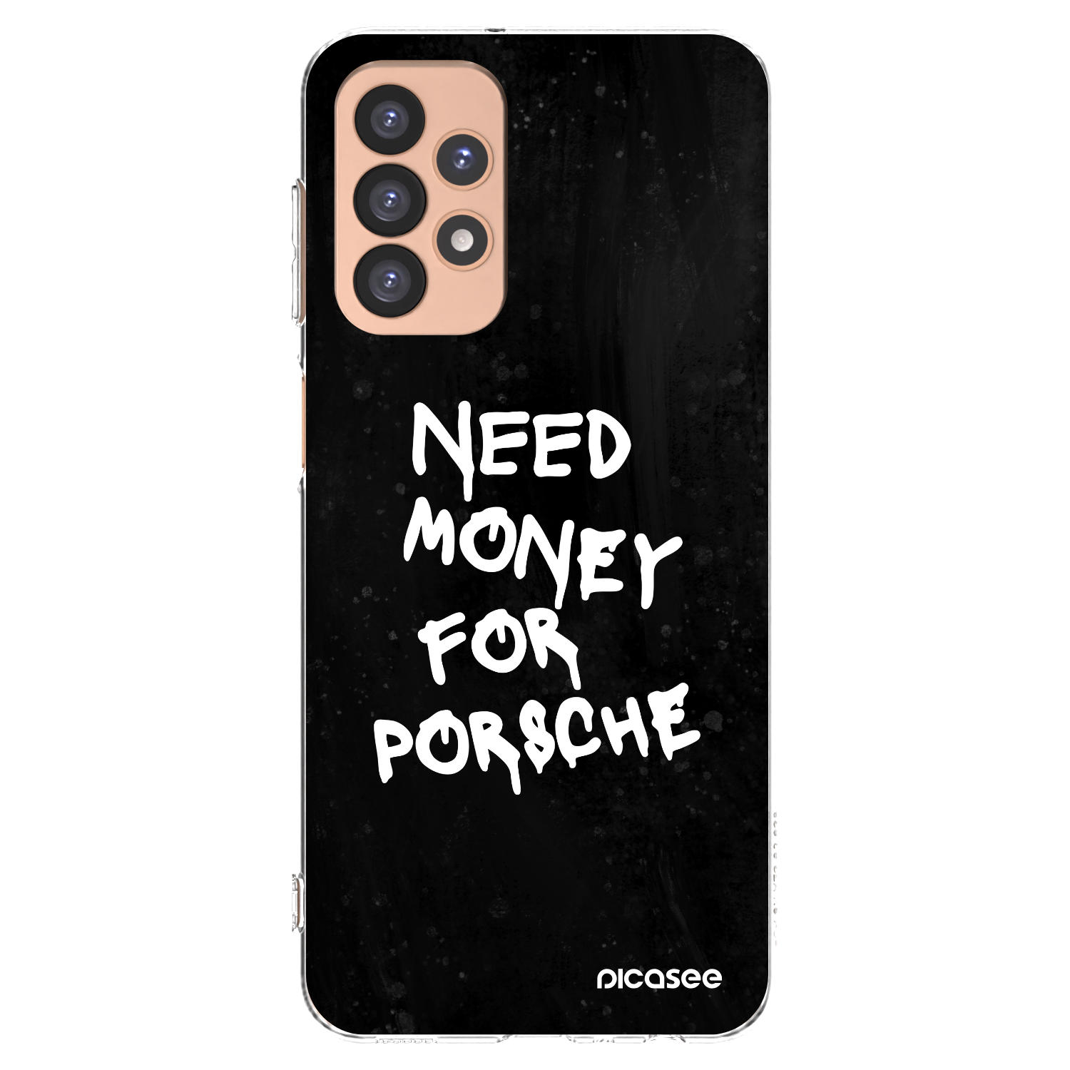 Picasee Samsung Galaxy A23 A236B 5G Hülle - Transparentes Silikon - Black Dollar