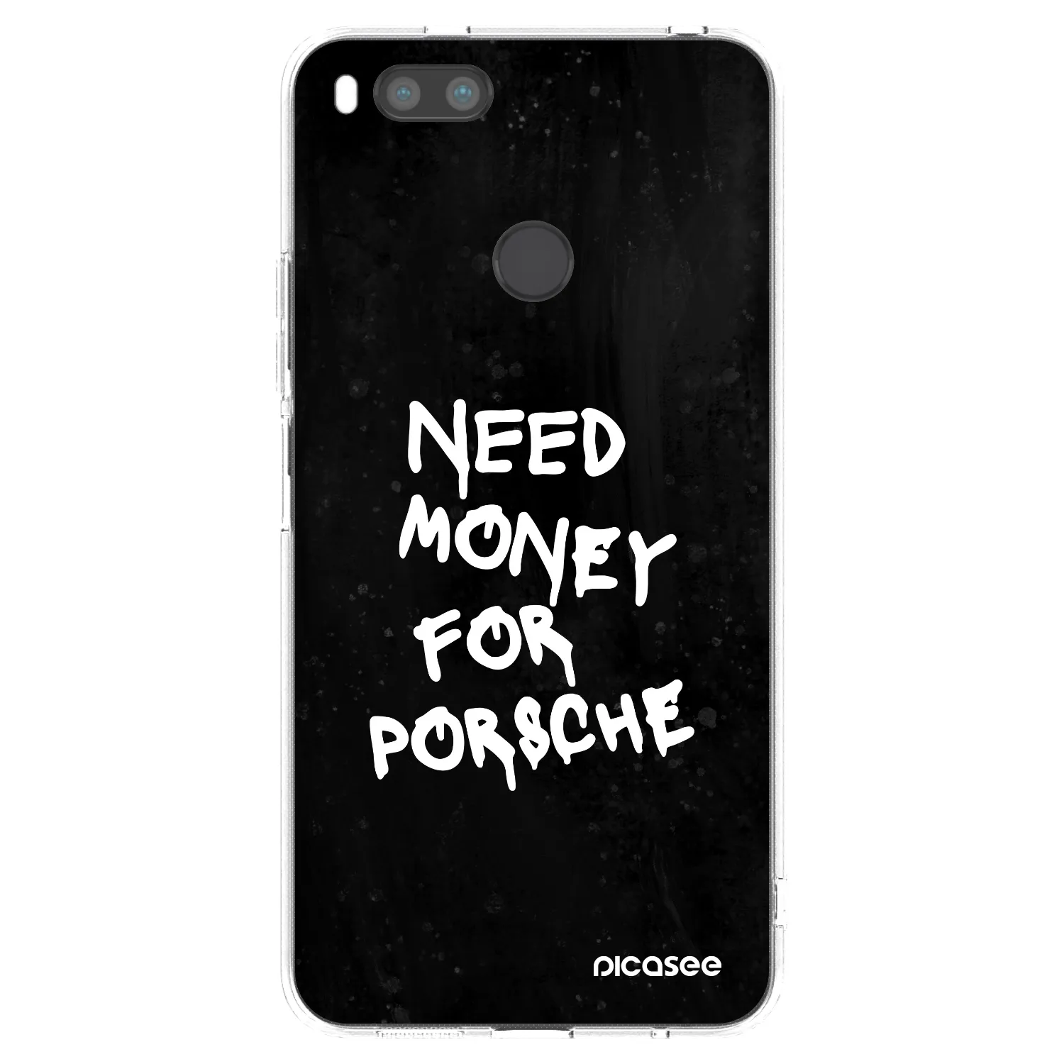 Picasee Xiaomi Redmi A1 Hülle - Transparentes Silikon - Black Dollar