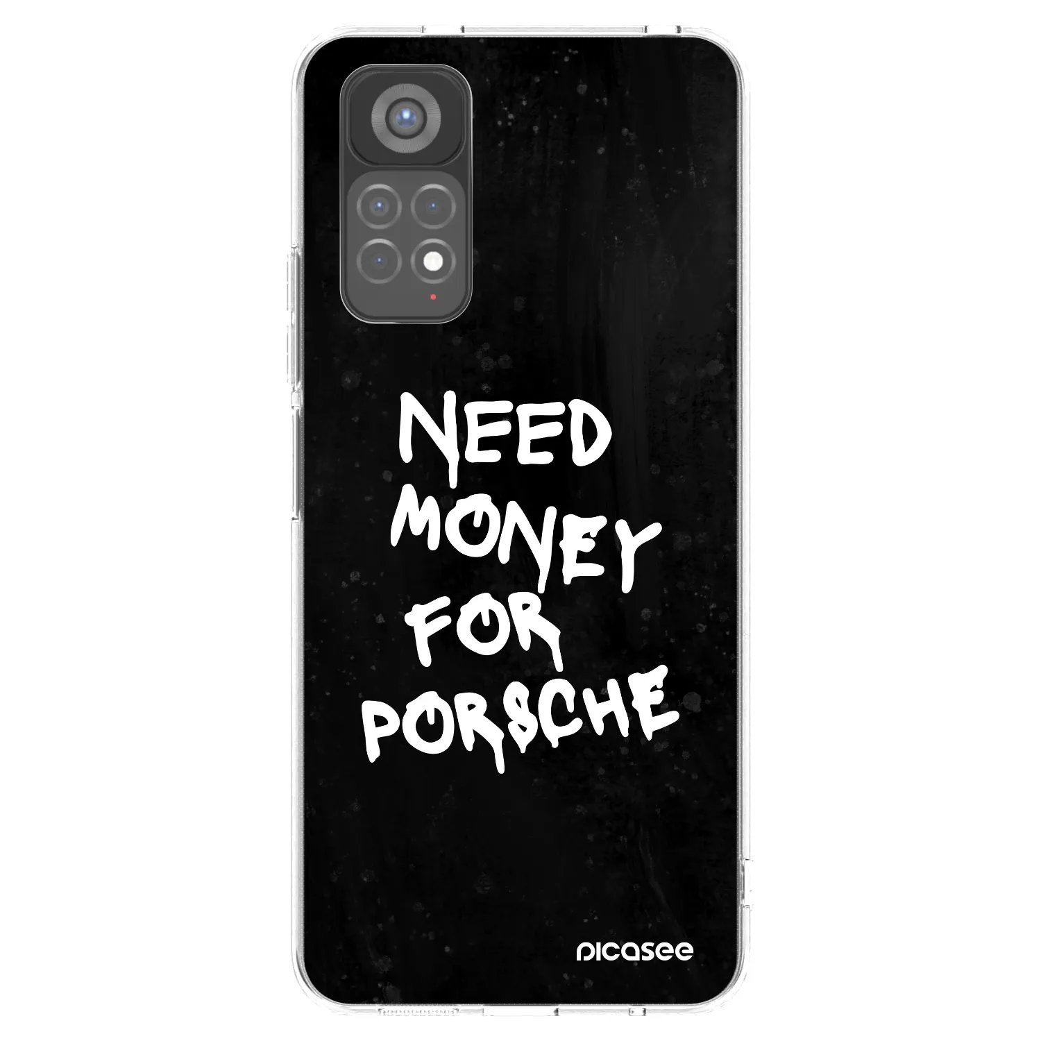 Picasee Xiaomi Redmi Note 11S 5G Hülle - Transparentes Silikon - Black Dollar