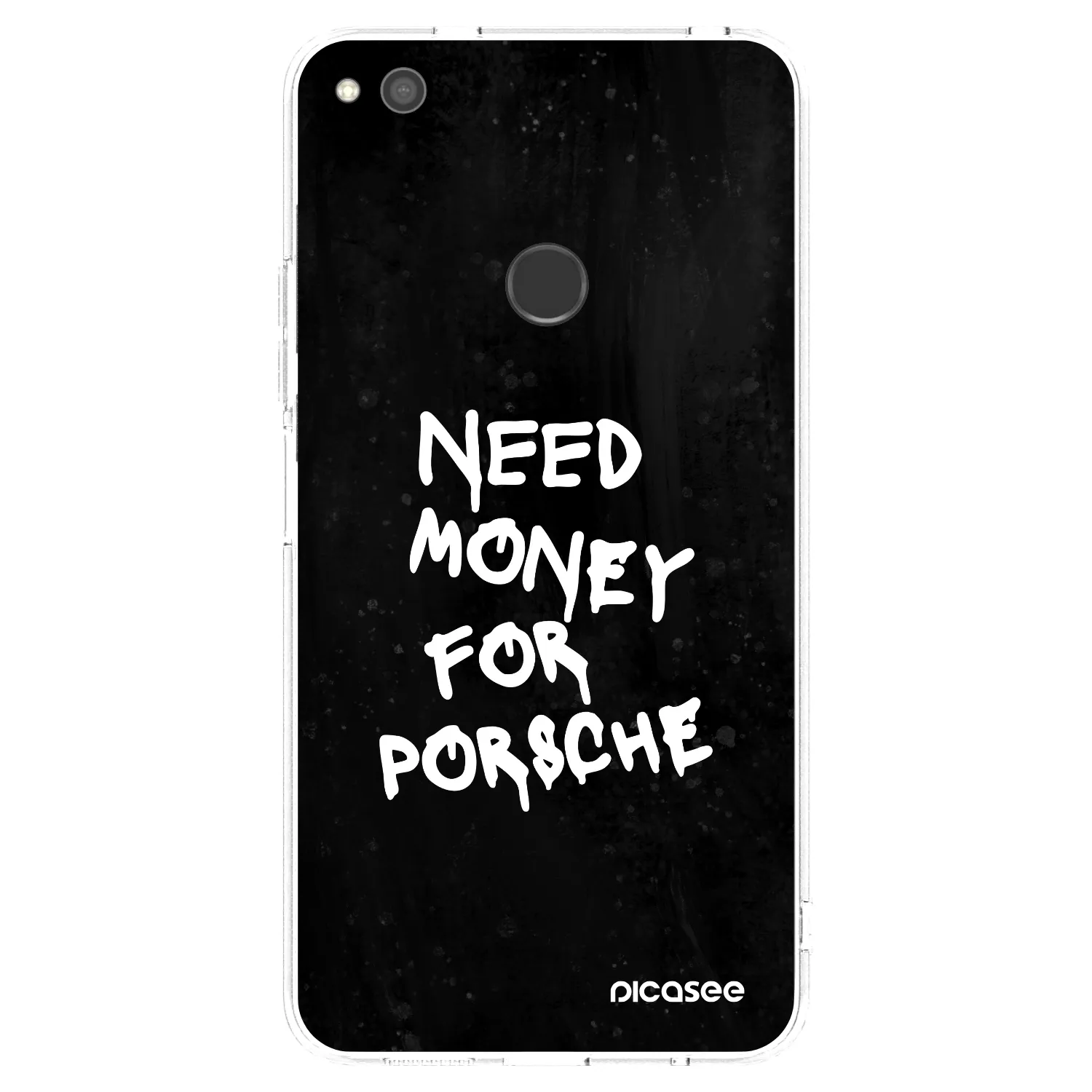 Picasee Huawei P9 Lite 2017 Hülle - Transparentes Silikon - Black Dollar