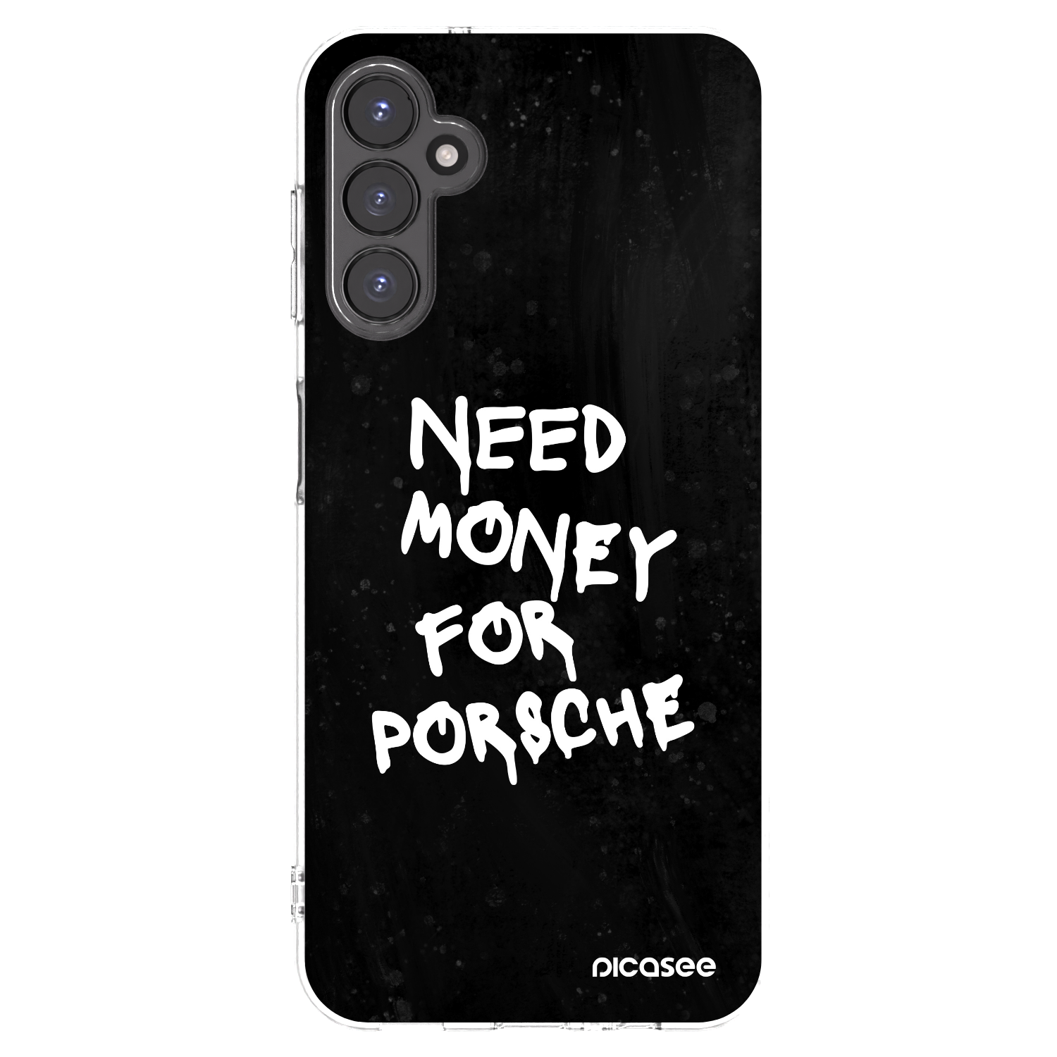 Picasee Samsung Galaxy A14 4G A145R Hülle - Transparentes Silikon - Black Dollar