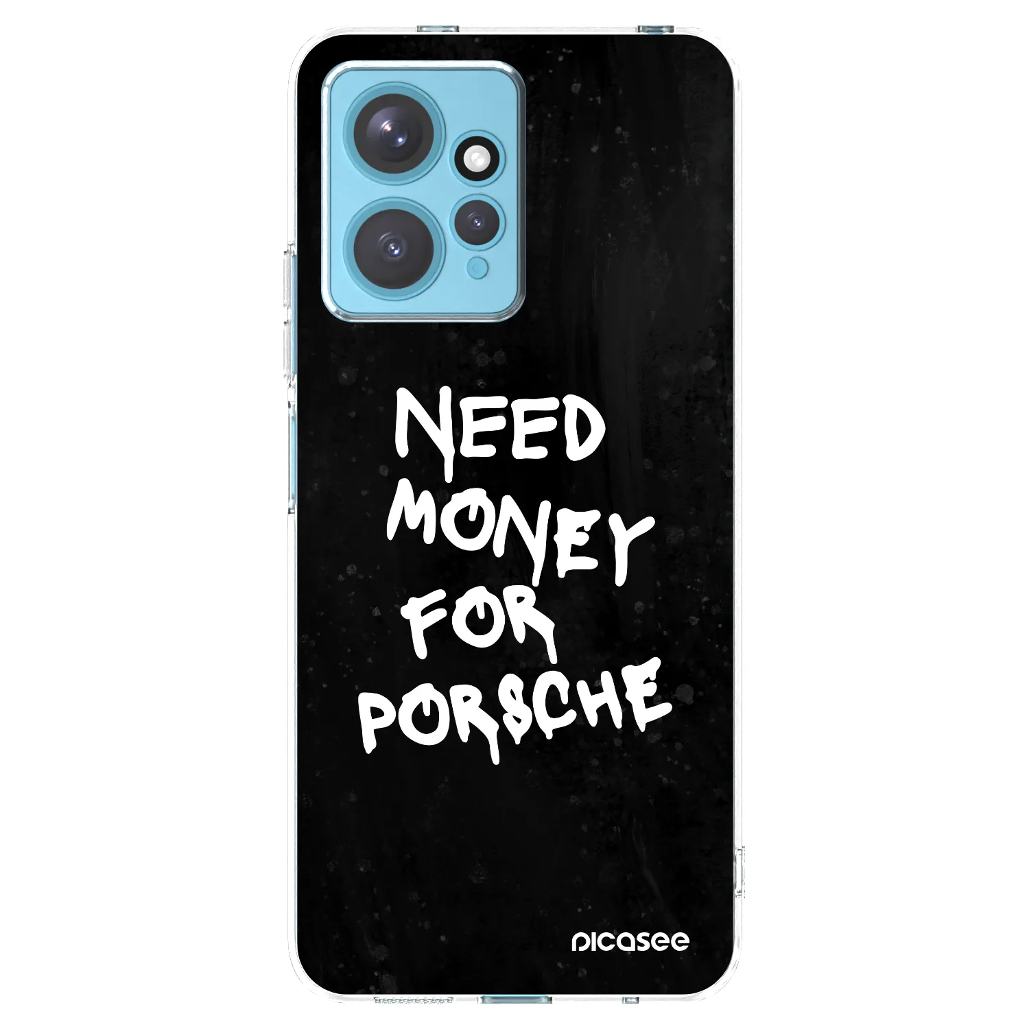 Picasee Xiaomi Redmi Note 12 4G Hülle - Transparentes Silikon - Black Dollar