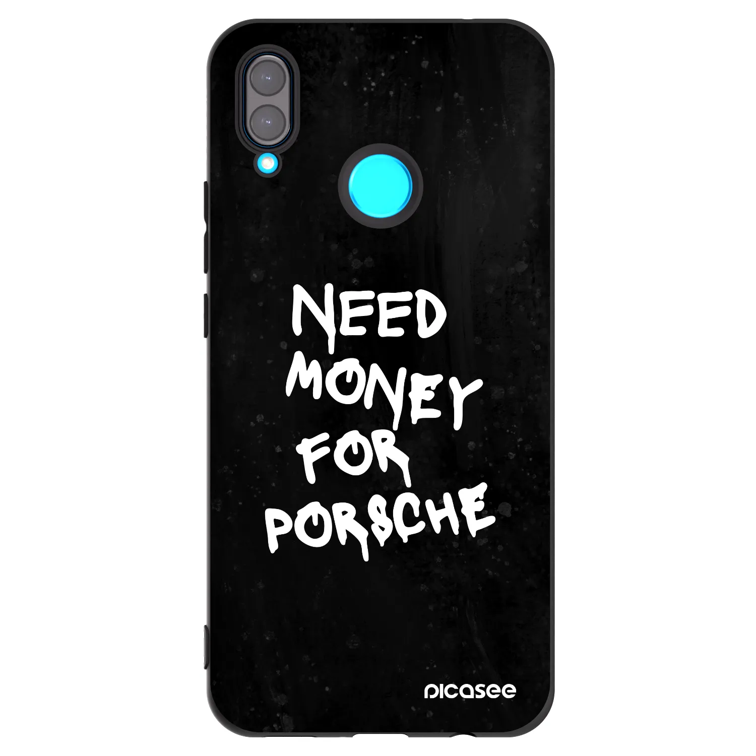 Picasee Huawei Nova 3 Hülle - Schwarzes Silikon - Black Dollar