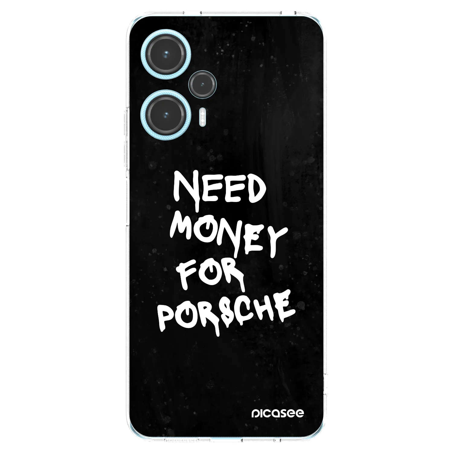 Picasee Xiaomi Poco F5 Hülle - Transparentes Silikon - Black Dollar