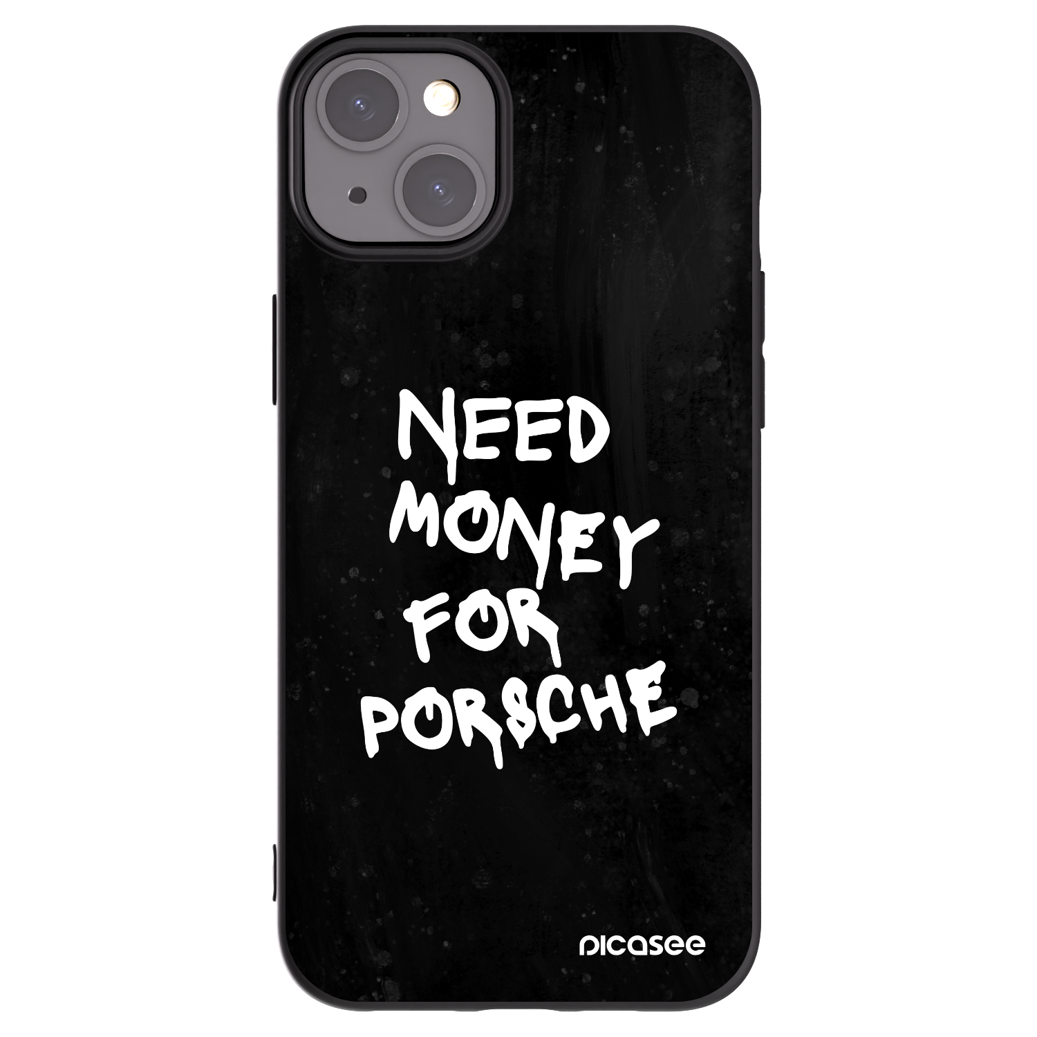 Picasee Apple iPhone 15 Plus Hülle - Schwarzes Silikon - Black Dollar
