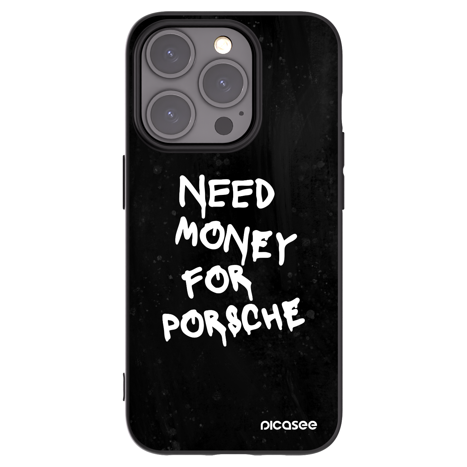 Picasee Apple iPhone 15 Pro Hülle - Schwarzes Silikon - Black Dollar